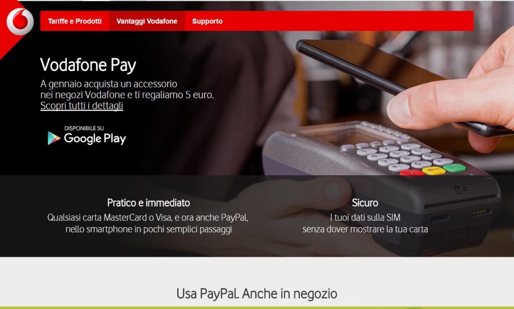 Vodafone Pay, #Vodafone Pay semplifica la vita